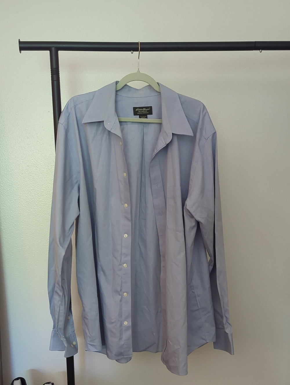 Eddie Bauer Relaxed Fit Dress Shirt, XL TALL